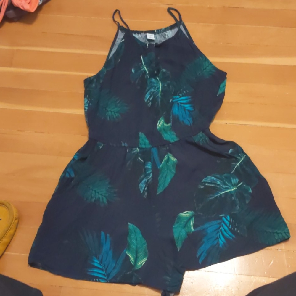 Palm leaves romper